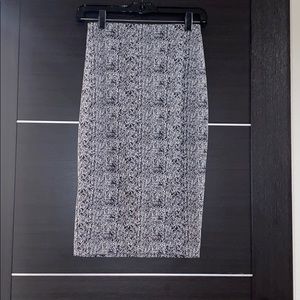 High waisted midi skirt